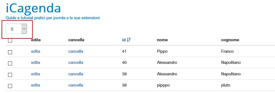 CCV5 chronoconnectivity gestione lista